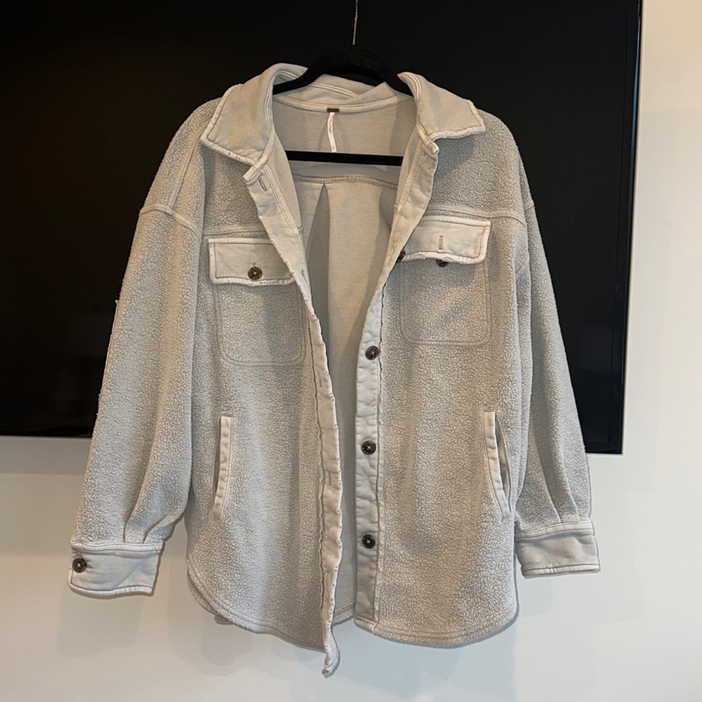 Free People We The Free Ruby Fleece Shirt Jacket